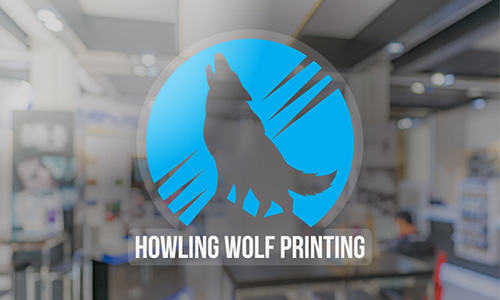 Howling Wolf Printing Clear Sticker